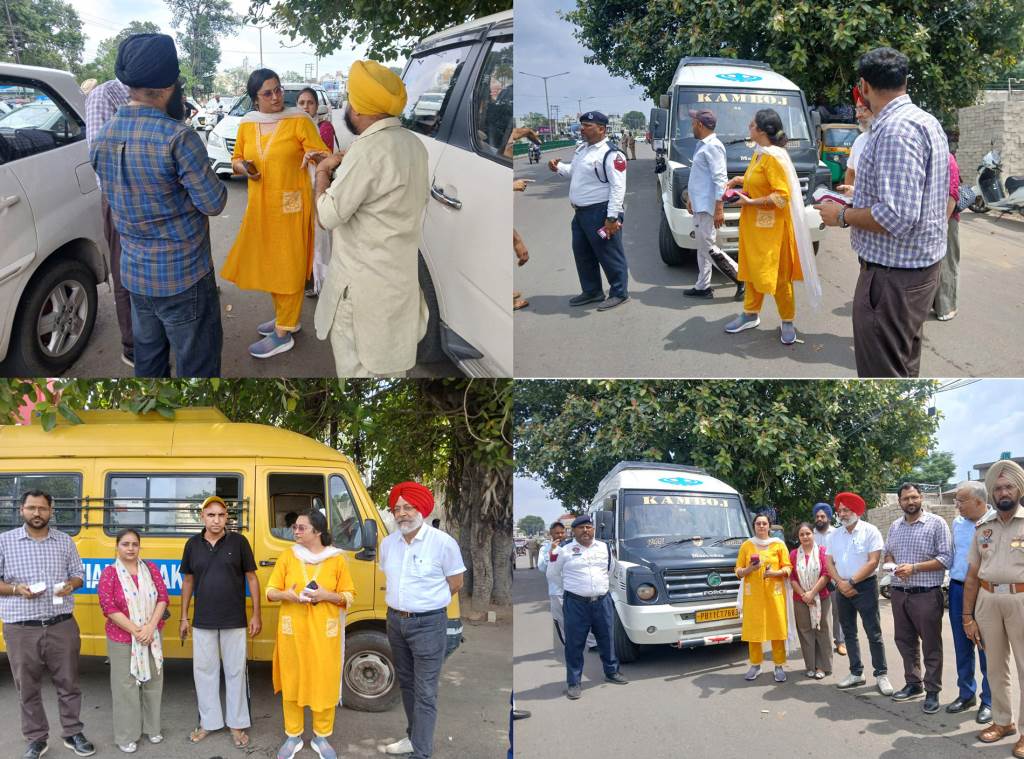 सेफ स्कूल वाहन पॉलिसी के तहत आरटीओ पटियाला द्वारा स्कूल वाहनों की सख्त चेकिंग